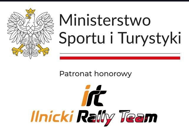 Ministerstwo Sportu i Turystyki – patronat honorowy Ilnicki Rally Team